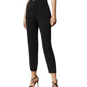 Ted Baker Raeet Straight-Leg Ankle Pants Size 8 (TB 3) Black Tailored Trousers